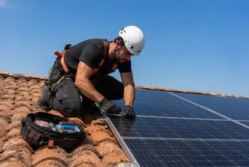 Maintenance et monitoring de panneaux solaires à Saint-Andiol